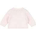 True knit baby cardigan pink