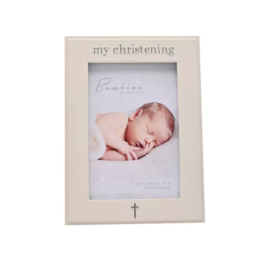 Bambino Resin Photo Frame - My Christening 4" x 6"