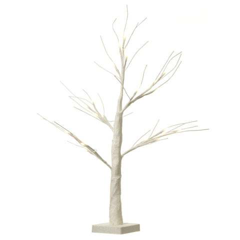 Tree with LED battery white glitter