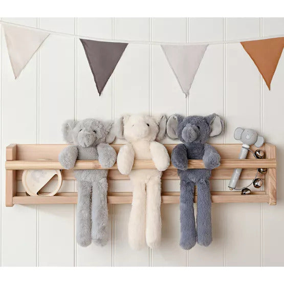 Nelly The Plush Long Leg Grey Elephant