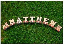 Wooden Letter - Train