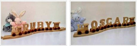 Wooden Letter - Train