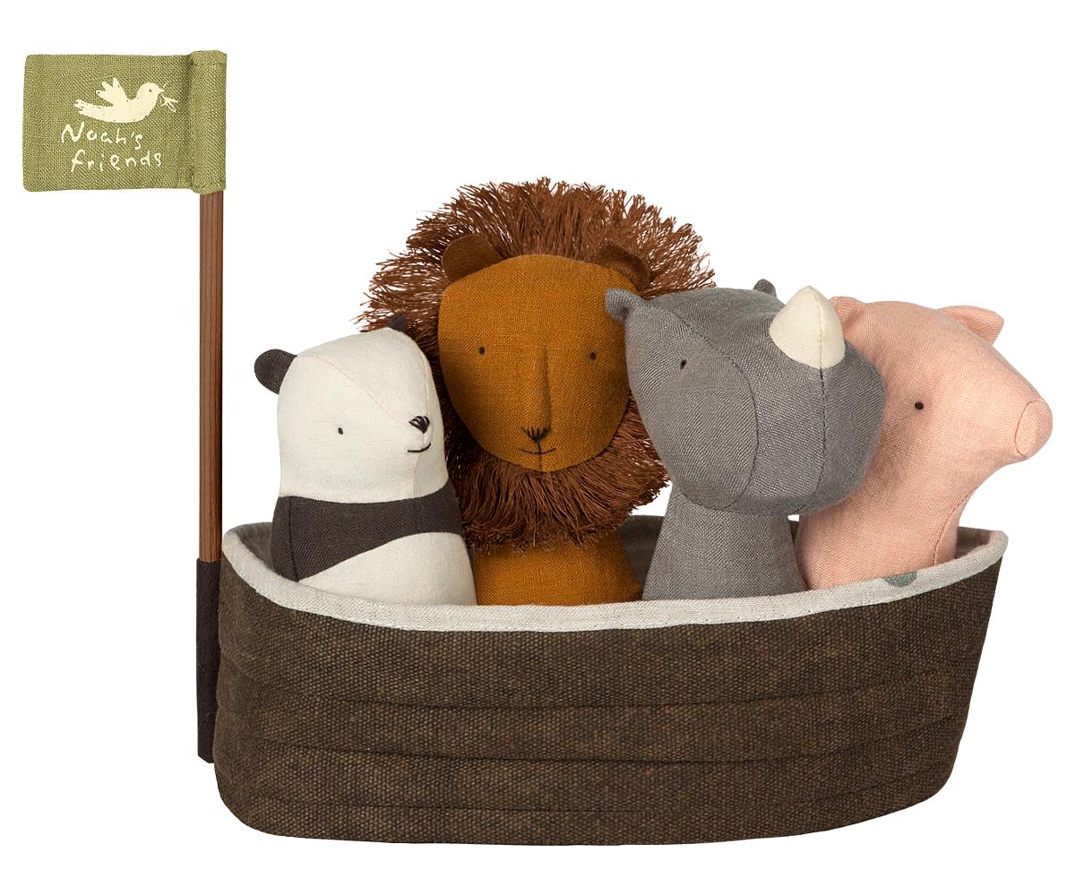 Noah's Ark with 4 rattles
