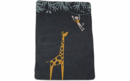 Baby blanket Giraffe Charcoal