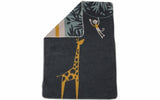 Baby blanket Giraffe Charcoal