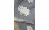 Baby blanket sheep allover blue