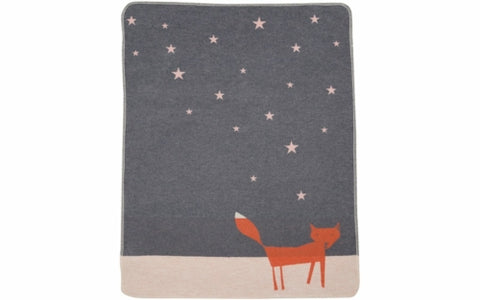Fox under starry skies blanket