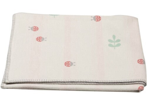 Baby blanket Ladybugs rose