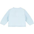 True knit baby cardigan blue