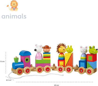 Farm Animal Puzzle Train