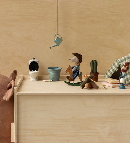 Cowboy Mouse On Rocking Horse - Little Brother