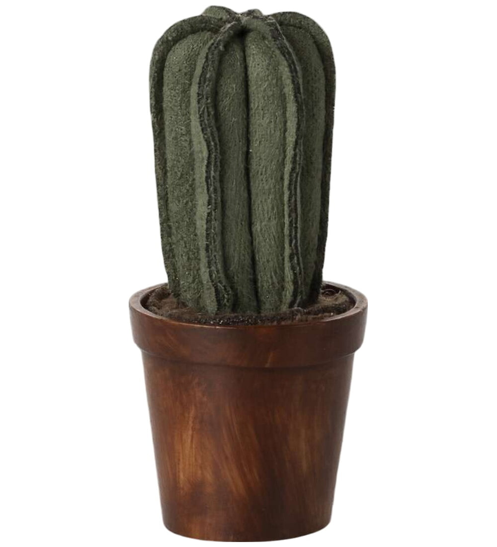 Flower Pot with Cactus - Miniature