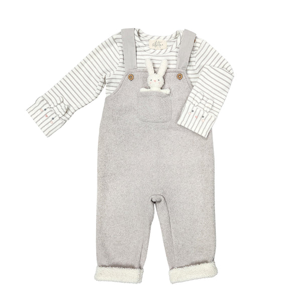 Belinda Bunny Fleece Dungaree with toy