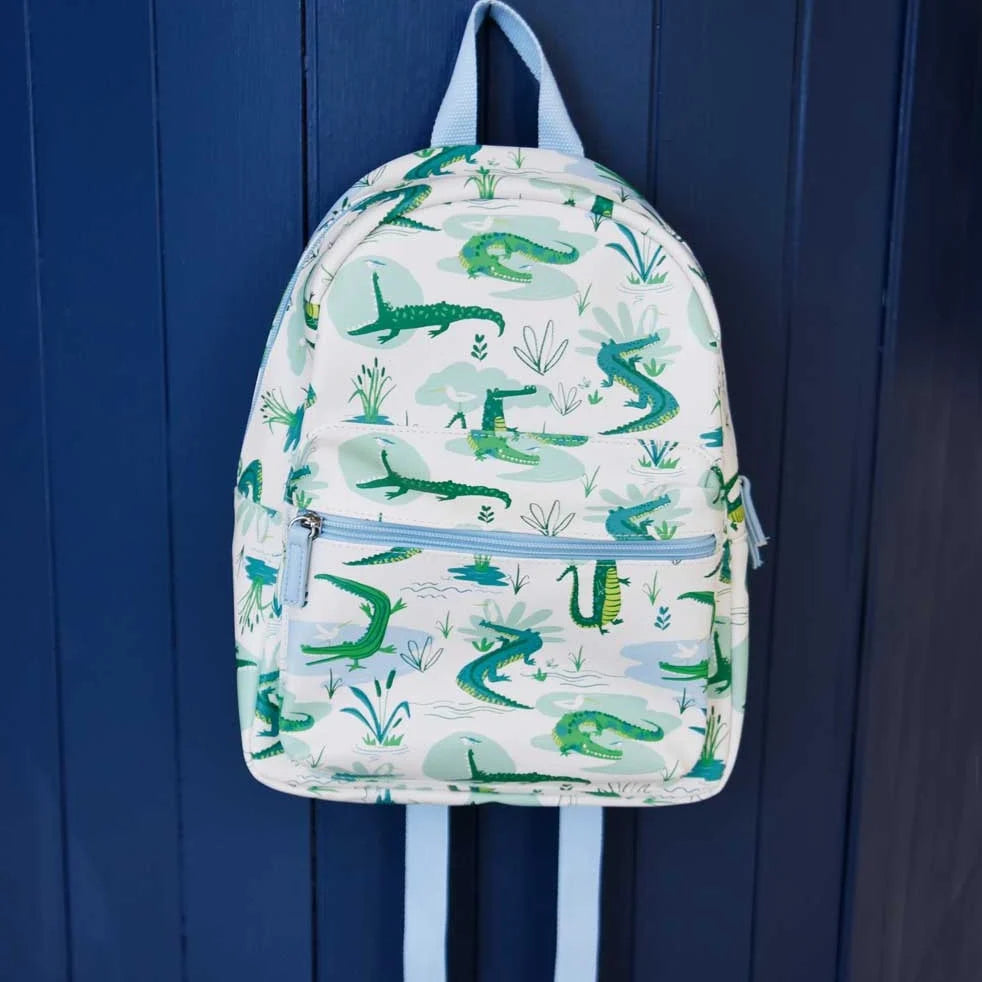 Crocodile Print Backpack