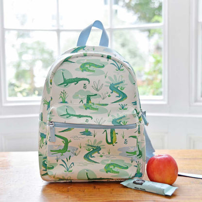 Crocodile Print Backpack