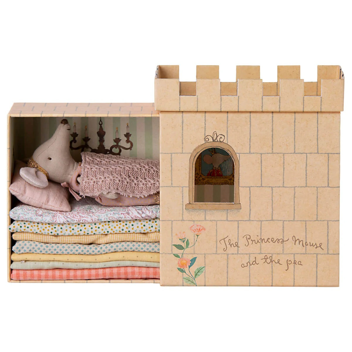 Princess and The Pea Mouse Play Set in Rose