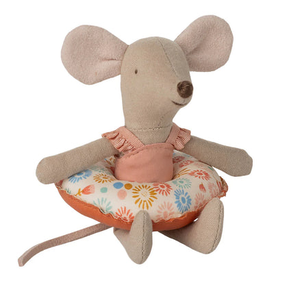 Beach Mice Little Sister with Float - Red Flower
