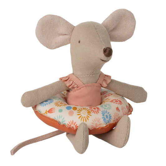 Beach Mice Little Sister with Float - Red Flower