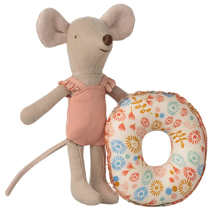Beach Mice Little Sister with Float - Red Flower