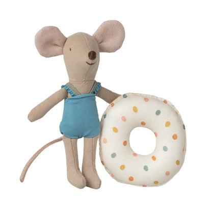 Beach Mice Little Sister with Float - Blue Flower