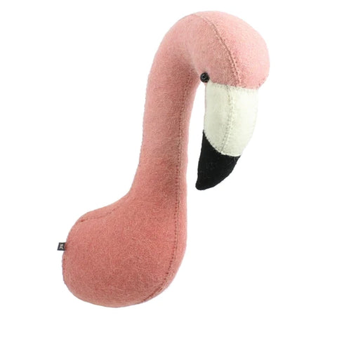 Dip dyed Flamingo Head (mini)