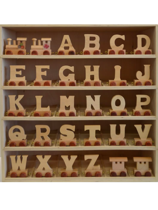 Train Letter Rack Wooden Letter - Train – janecarrolldesign