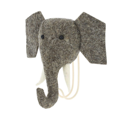 Trunk up elephant large hook