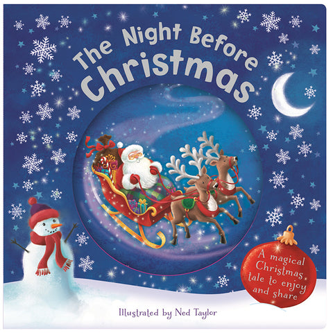 Night before Christmas snowglobe book