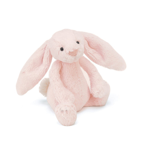 Bashful pink bunny rattle