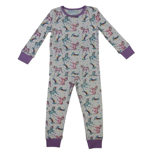 Pyjamas - Unicorn - Purple trim