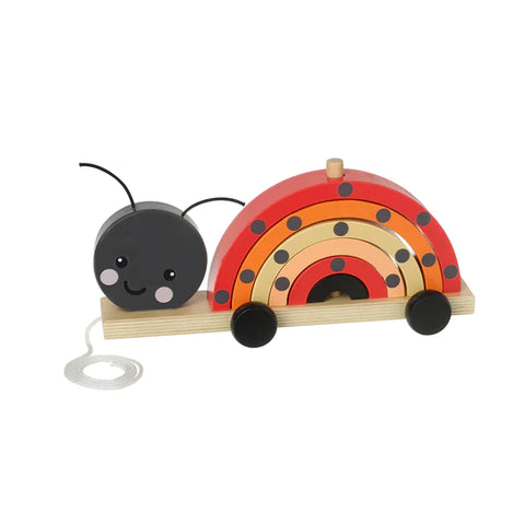 Pull along stacking ladybird