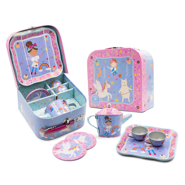 Tea set rainbow fairy -7 piece