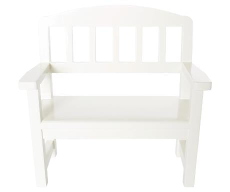 Wooden bench - off white